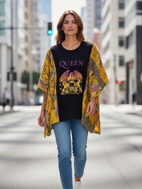 QUEEN Artisan Made Upcycled Size Inclusive Boho Granny D Original Handmade